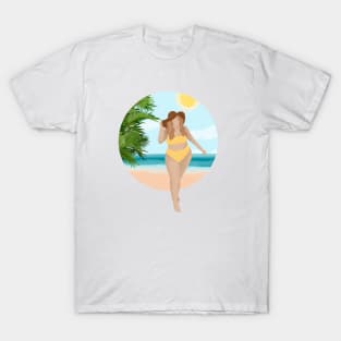 Girl On The Beach 2 T-Shirt